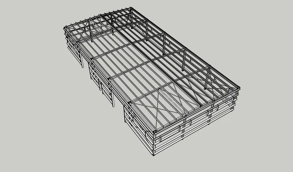 Prefabricated Metal Warehouse /Workshop Steel Structure Construction Building for Sale 5
