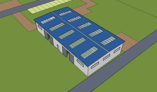 Prefabricated Metal Warehouse /Workshop Steel Structure Construction Building for Sale 1