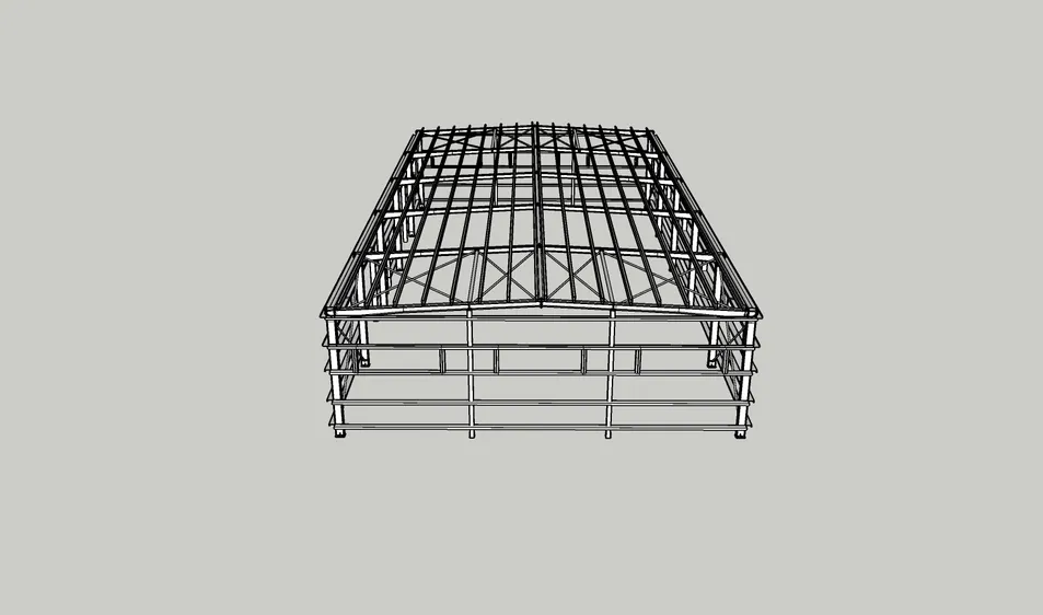 Prefabricated Metal Warehouse /Workshop Steel Structure Construction Building for Sale 6