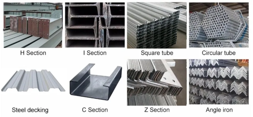 High Quality Metal Buildings Workshop Steel Frame Prefabricated Steel Structure Warehouse 6