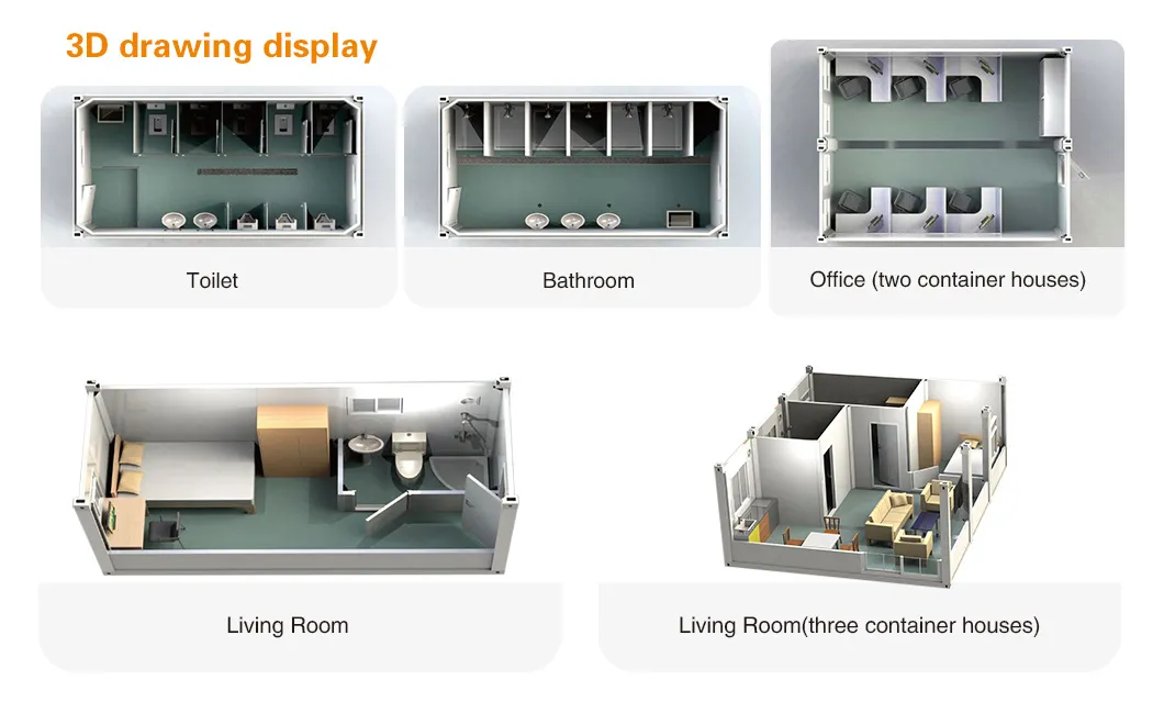 Modern Luxury Prefab Modular House Portable 20FT Container Office Building Distributor Needed 1
