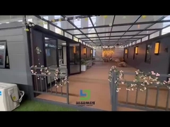 Display de efecto interior y exterior de una casa de contenedores expandible de 40 pies