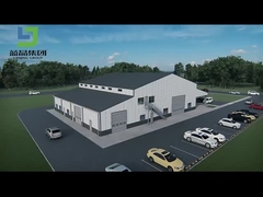 Proyecto de construcción de estructuras de acero Vitrina-taller Almacén Almacén Garage Oficina