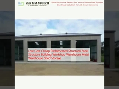 Bajo costo Prefabricado Prefabricado Prefabricado Estructura de acero Edificio Taller Almacén Almacén Metal Almacén Depósito