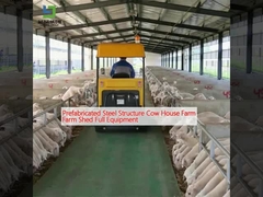 Estructura prefabricada de acero Casa de vacas Granja Granja Granja Granja Granja Equipo completo