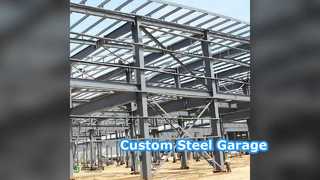 Custom Steel Garages High Load Bearing Prefab Buildings