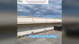 Steel Building Fire Prevention 3D Design Bolted