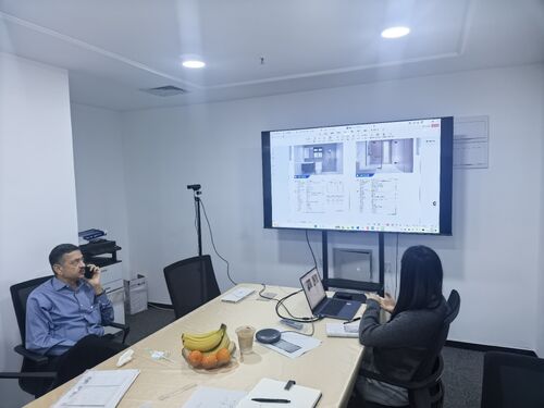 Últimos blogs da empresa sobre Lanjing Group recebe clientes indianos para negociações sobre projeto de habitação modular