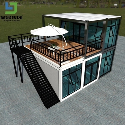 Good price Corrugated Color Steel Sheet Prefab Container Homes Anti Earthquake Windproof online