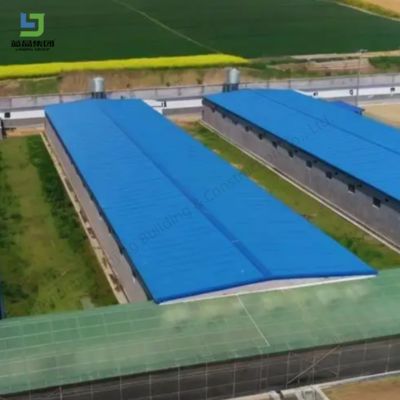 Harga yang bagus Struktur baja khusus Rumah unggas untuk peternakan ayam lapisan broiler on line