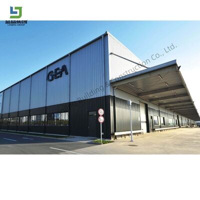Buon prezzo Edificio prefabbricato struttura in acciaio magazzino laboratorio impianti fabbrica capannone a basso costo personalizzato per magazzino in metallo a telaio in acciaio prefabbricato con facile montaggio in linea