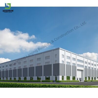 ราคาดี โครงสร้างเหล็กป้องกันการกัดกร่อน โครงสร้างเหล็ก Prefab พื้นที่ขนาดใหญ่ มีหลายการใช้งาน โครงสร้างกรอบเหล็กเบา โรงงานโกดัง โรงงานอาคารอุตสาหกรรมพาณิชย์ โรงเรียนสํานักงาน ออนไลน์