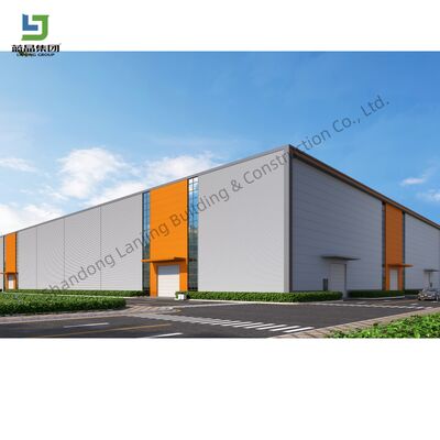 Goede prijs Prefabricated Light Steel Structure Prefab Multi Large Span Buildings Storage Warehouse Metalen Warehouse Workshop Storage Shed Kippenhuis met kraan online