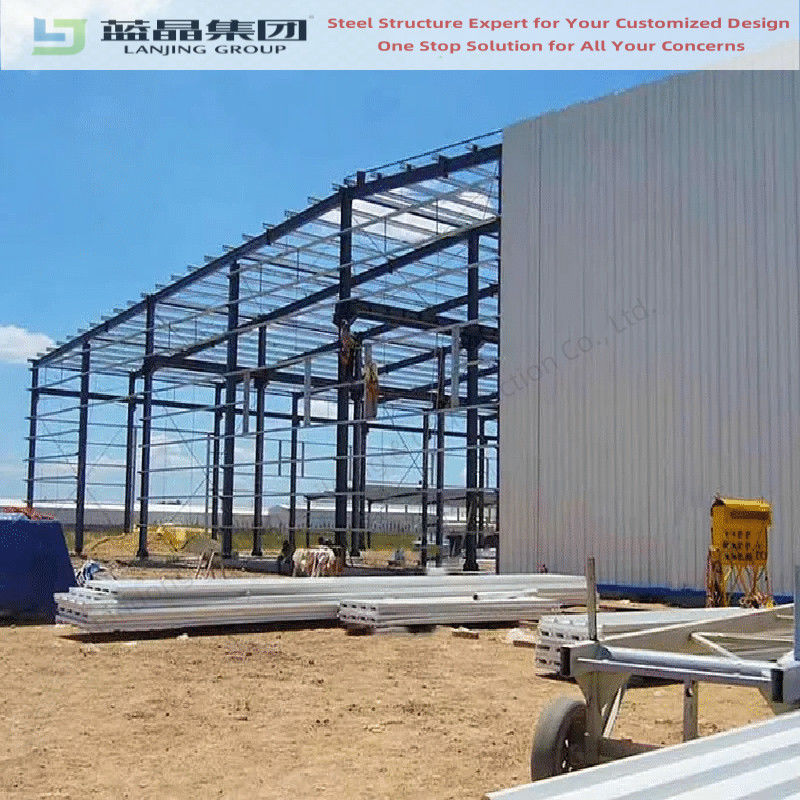 Storage Building Assembly Fast Assembly Prefabricated Light Steel Structure Building Workshop ...