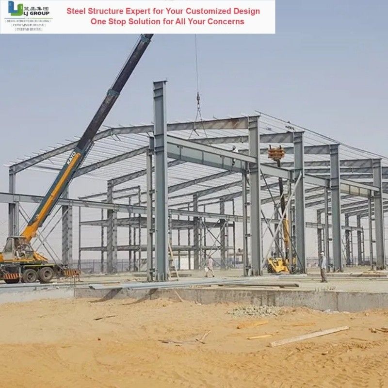 Logistic Frame Hot DIP Galvanized Light Weight Logistic Workshop Warehouse Pre ...