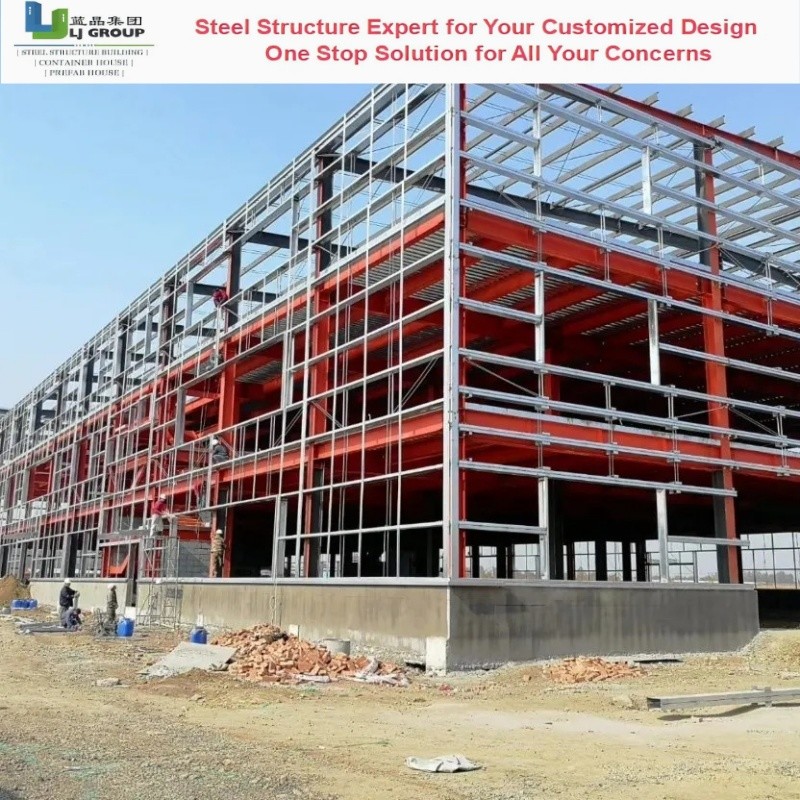 Storey Frame Precision Steel Structure Building Multi Storey Frame Braced Structure
