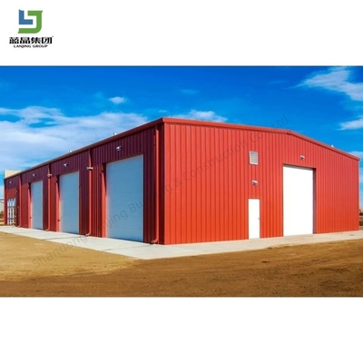 Prefabricated Modern Green Light Structural Steel Building Frame Workshop Warehouse
