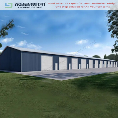 Customized High Quality Prefab  Steel Building Construction Building Garage Shed