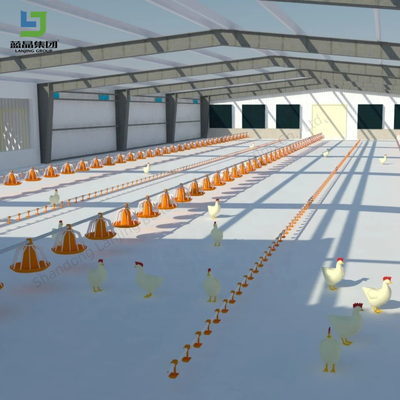 Good price Prefabricated Steel Structure Metal Chicken Layer Broiler Poultry Farm House With Equipment Sheep Cow Barn Shed online