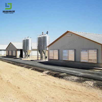 Good price Customized Prefabricated Steel Construction Structure Pig Poultry Farm Broiler Prefab Layer Chicken House Full Set Equipment online