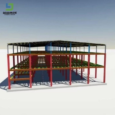 Struttura in acciaio prefabbricata a più piani Edificio di magazzino Costruzione di magazzino di metalli magazzino magazzino con Q355b Q235b