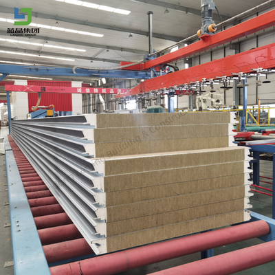 Insulation Rock Wool Purifying Metal Sandwich Panel Wall Roof Ceiling Warehouse Workshop