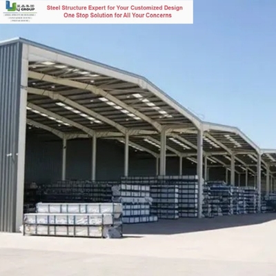 Galvanized Steel Frame Warehouse Q235B Q355B Custom Sizes