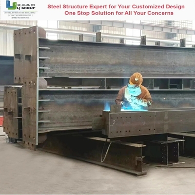 Custom Prefabricated Steel Frame Warehouse Q235B Q355B