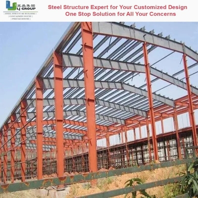 Good price Q355b Q235b Portal Frame Structure Galvanized Steel Thermal Insulation online
