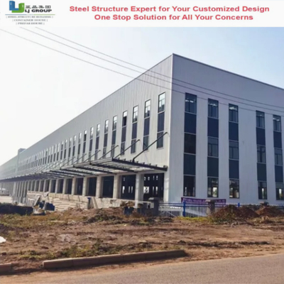 Good price Fireproof Commercial Steel Building Corrugated Color Steel Sheet Frame Braced Structure online