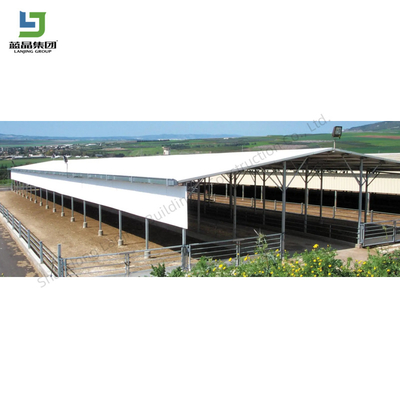 Prefabricated Agriculture Automated Poultry House Steel Structure Building Poultry Farming Animal Shed Chicken Cow House Semi-Open