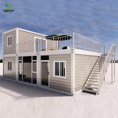 Good price 20FT 40FT Flat Pack Luxury Prefab Container Homes Double Wing Custom Layout online