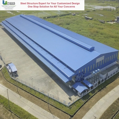 Harga yang bagus Pintu geser tahan gempa Portable Prefabricated Prefabricated Preengineered dirakit Heavy Arch Metal Building Steel Structure Frame Workshop Warehouse on line