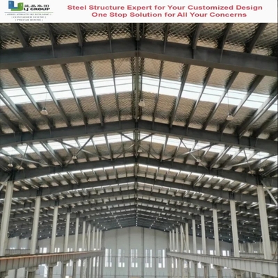 ราคาดี สแตนเลสม้วนร้อน Q355b Q235b น้ําหนักเบา Pre-Engineering โครงสร้างสแตนเลส Prefabricated โครงสร้างกรอบโครงสร้างสําหรับการจัดเก็บและโลจิสติกส์ ออนไลน์