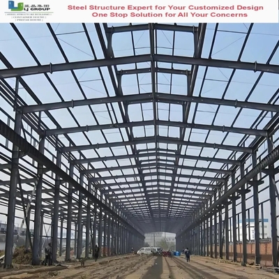 Struttura in acciaio in lamiera rivestimento del tetto materiale preverniciato grande span struttura in acciaio galvanizzato telaio magazzino magazzino