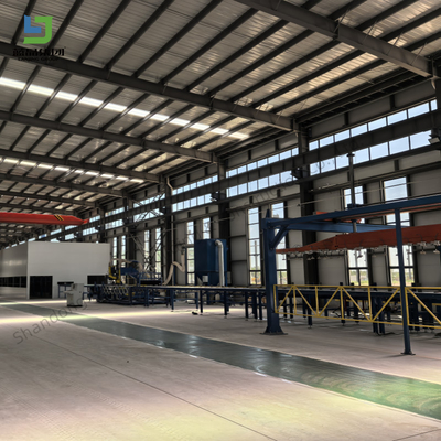 Harga yang bagus Pemasangan mudah yang dapat disesuaikan Struktur baja prefabrikasi Gedung gudang bengkel dengan konstruksi rangka on line