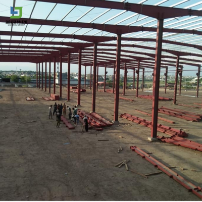 Prefab Light Steel Structure Warehouse Galvanized Metal Frame Building