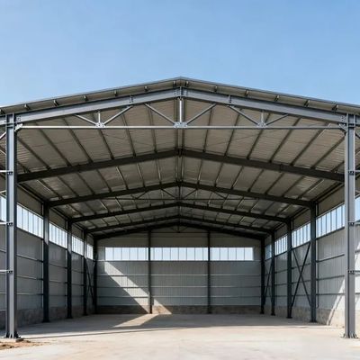 Manufacture Price Prefabricated Building Steel Structure Frame Customizable Color Warehouse Construction